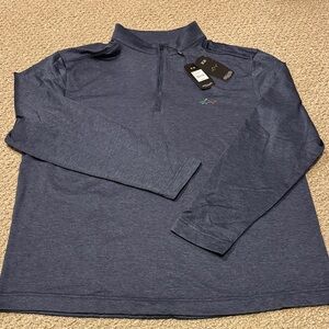 Greg Norman Collection Navy Zip-Up Sweater
